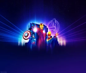 Check de NIEUWE Marvel droneshow in Disneyland Paris