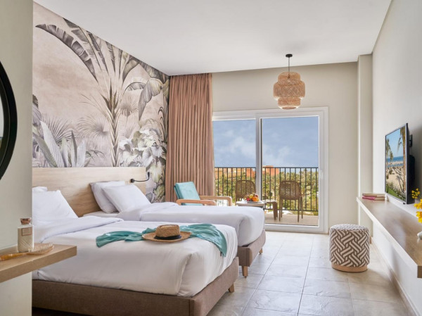 hotel sunny beach three corners hurghada, hotelkamer