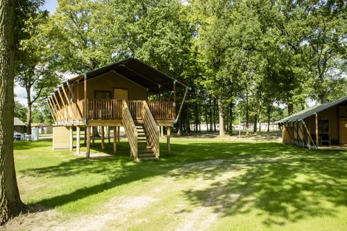 Nieuwe safaritent op grote hoogte bij de Leistert