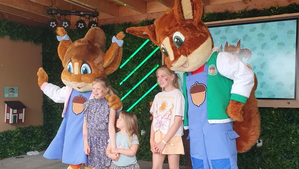 Mascottes Kiki en Koen van De Boshoek