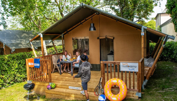 Gustocamp Lounge Deluxe: safaritent Gusto XL