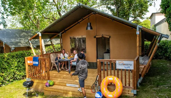 Gustocamp Lounge Deluxe: safaritent Gusto XL