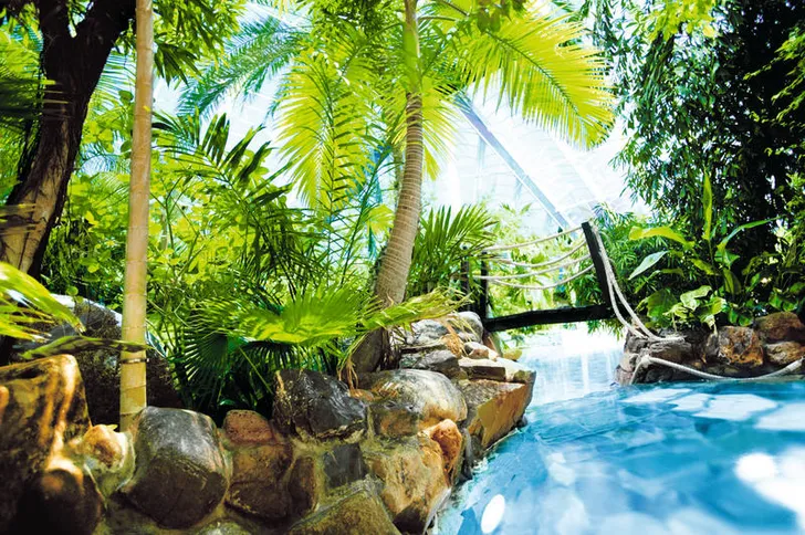 Waterpret in de subtropische Aqua Mundo