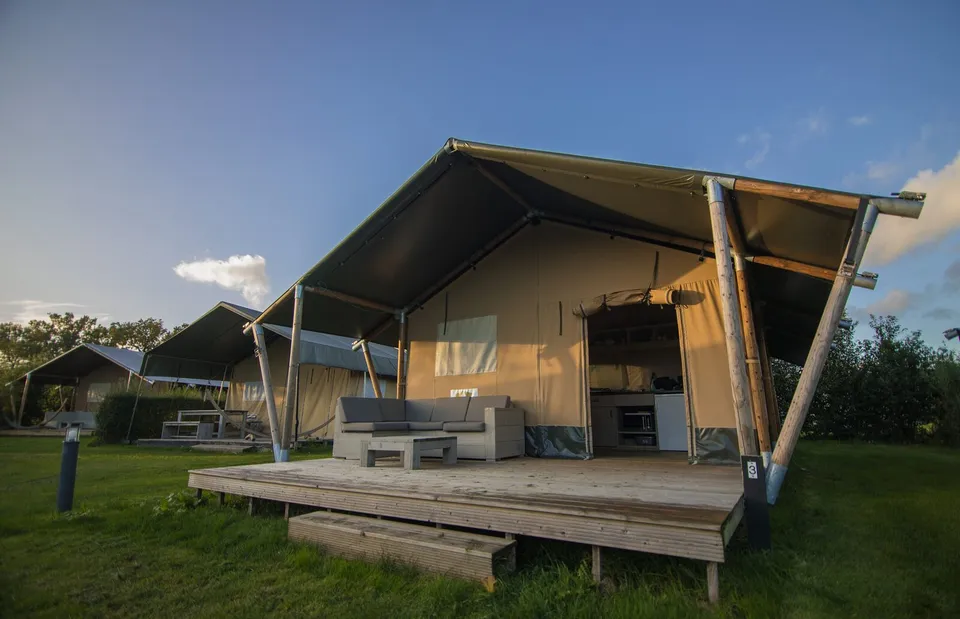 Glamping vakantie in een safaritent