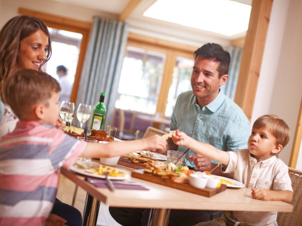 Beach Park Gwel an Mor - ontbijten met het gezin