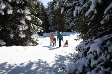 Sneeuwpret buiten de piste in Serfaus-Fiss-Ladis