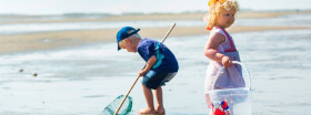 Bungalowpark aan zee in Nederland
