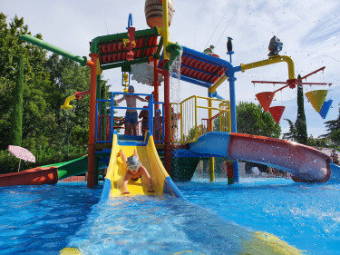 Gardameer met kinderen