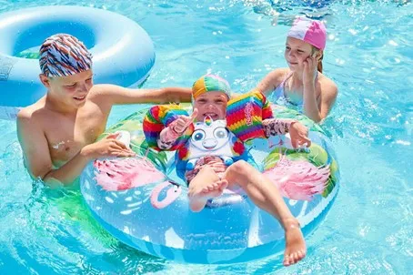 Waterpret op camping Isolino 