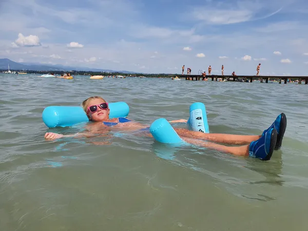 Gardameer met kinderen