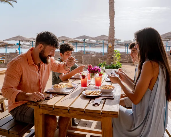 three corners rihana resorts, strandrestaurant