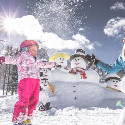 Winterpret in Drei Zinnen in de Dolomieten