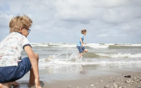 Texel met kinderen