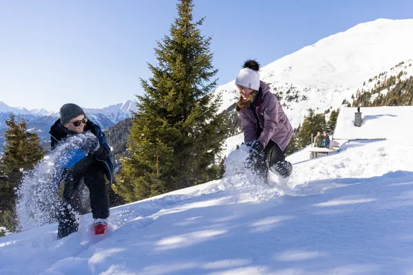 Sneeuwpret buiten de piste in Serfaus-Fiss-Ladis