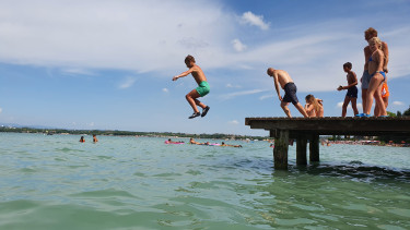 Gardameer met kinderen