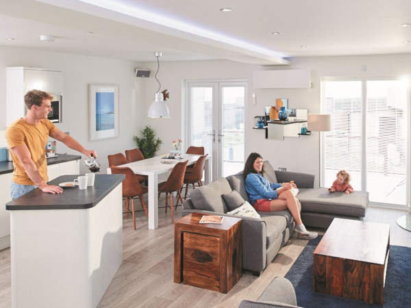 Beach Park Gwel an Mor - woonkamer gezin