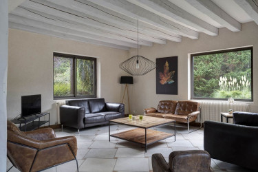 Camping Les Alicourts Resort- woonkamer accommodatie