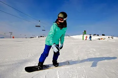 wintersport kinderen, kinderhotel gerlos - snowboard
