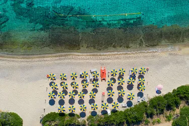 Bovenaanzicht strand