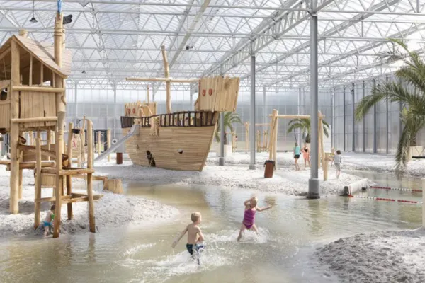 Indoor strandbad en natuurbad op Park Blauwe Meer