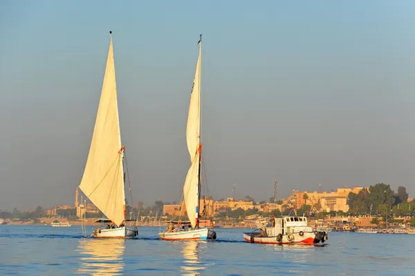 Met een felucca over de Nijl