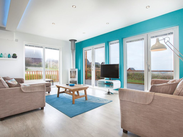 Beach Park Gwel an Mor - woonkamer