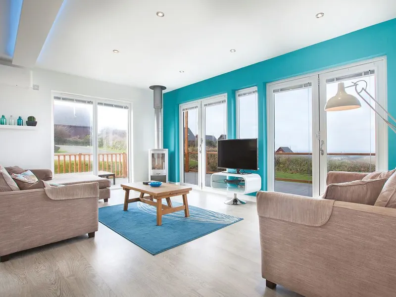 Beach Park Gwel an Mor - woonkamer